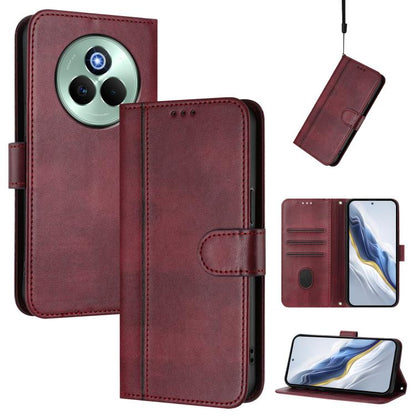 Line Splicing Buckle Retro Leather Phone Case, For Realme P4 Pro 5G, For Realme P4 5G, For Realme 15T 5G Global, For Realme 15 5G / 15 Pro 5G Global, For Realme C71 4G Global, For Realme V70 5G / C75 5G, For Realme Narzo 80 Pro / 14 Pro 5G India       ...