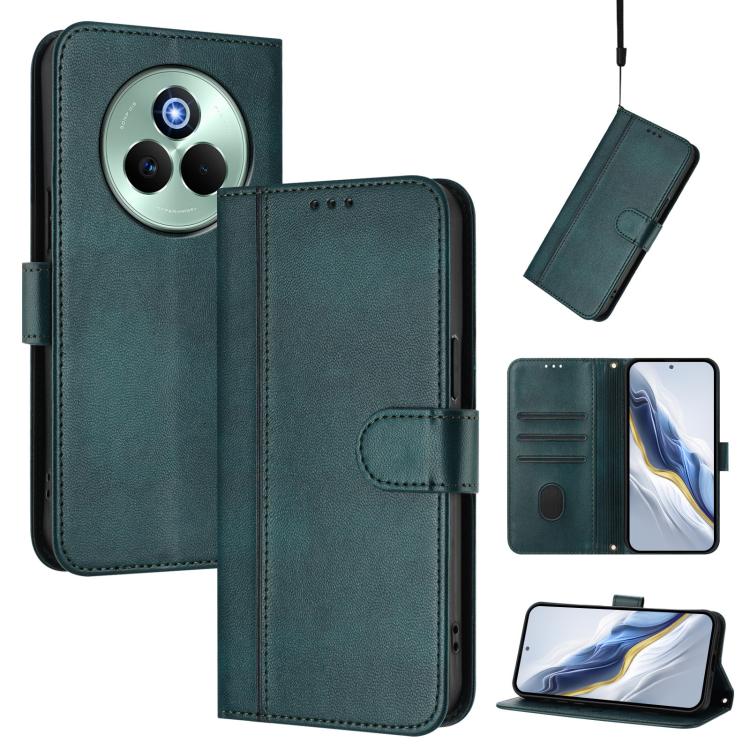 Line Splicing Buckle Retro Leather Phone Case, For Realme P4 Pro 5G, For Realme P4 5G, For Realme 15T 5G Global, For Realme 15 5G / 15 Pro 5G Global, For Realme C71 4G Global, For Realme V70 5G / C75 5G, For Realme Narzo 80 Pro / 14 Pro 5G India       ...