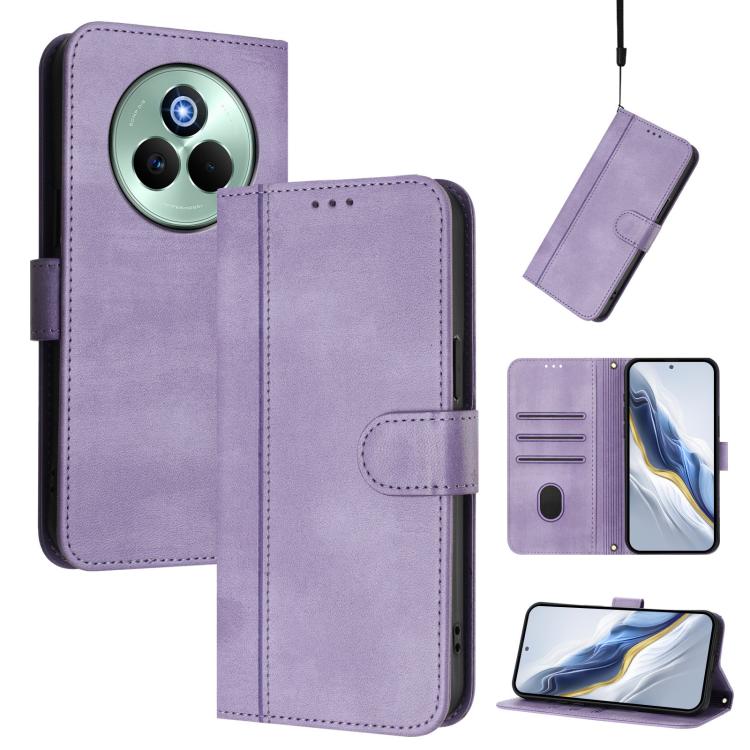 Line Splicing Buckle Retro Leather Phone Case, For Realme P4 Pro 5G, For Realme P4 5G, For Realme 15T 5G Global, For Realme 15 5G / 15 Pro 5G Global, For Realme C71 4G Global, For Realme V70 5G / C75 5G, For Realme Narzo 80 Pro / 14 Pro 5G India       ...