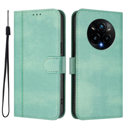 Line Splicing Buckle Retro Leather Phone Case, For Realme 14 Pro+ 5G, For Realme C75 4G / 14x 5G Global, For Realme GT 7 Pro / GT7 Pro Racing, For Realme C63 5G Global, For Realme 12 5G / 12x 5G / C65 5G Global, For Realme 13 4G / 12 4G / P1 5G Global ...