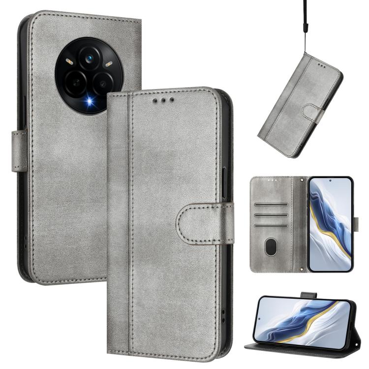 Line Splicing Buckle Retro Leather Phone Case, For Realme P4 Pro 5G, For Realme P4 5G, For Realme 15T 5G Global, For Realme 15 5G / 15 Pro 5G Global, For Realme C71 4G Global, For Realme V70 5G / C75 5G, For Realme Narzo 80 Pro / 14 Pro 5G India       ...