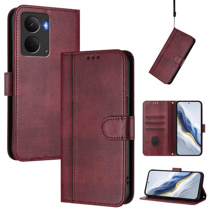 Line Splicing Buckle Retro Leather Phone Case, For Realme P4 Pro 5G, For Realme P4 5G, For Realme 15T 5G Global, For Realme 15 5G / 15 Pro 5G Global, For Realme C71 4G Global, For Realme V70 5G / C75 5G, For Realme Narzo 80 Pro / 14 Pro 5G India       ...