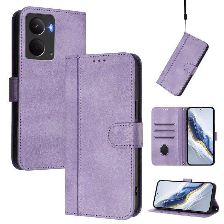 Line Splicing Buckle Retro Leather Phone Case, For Realme P4 Pro 5G, For Realme P4 5G, For Realme 15T 5G Global, For Realme 15 5G / 15 Pro 5G Global, For Realme C71 4G Global, For Realme V70 5G / C75 5G, For Realme Narzo 80 Pro / 14 Pro 5G India       ...
