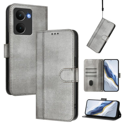 Line Splicing Buckle Retro Leather Phone Case, For Realme P4 Pro 5G, For Realme P4 5G, For Realme 15T 5G Global, For Realme 15 5G / 15 Pro 5G Global, For Realme C71 4G Global, For Realme V70 5G / C75 5G, For Realme Narzo 80 Pro / 14 Pro 5G India       ...