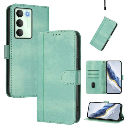 Line Splicing Buckle Retro Leather Phone Case, For Realme P4 Pro 5G, For Realme P4 5G, For Realme 15T 5G Global, For Realme 15 5G / 15 Pro 5G Global, For Realme C71 4G Global, For Realme V70 5G / C75 5G, For Realme Narzo 80 Pro / 14 Pro 5G India       ...