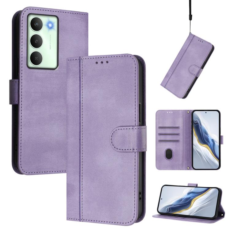 Line Splicing Buckle Retro Leather Phone Case, For Realme P4 Pro 5G, For Realme P4 5G, For Realme 15T 5G Global, For Realme 15 5G / 15 Pro 5G Global, For Realme C71 4G Global, For Realme V70 5G / C75 5G, For Realme Narzo 80 Pro / 14 Pro 5G India       ...
