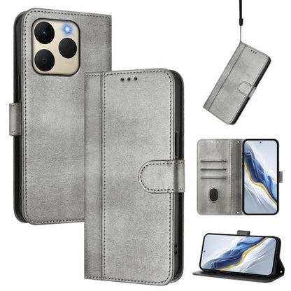 Line Splicing Buckle Retro Leather Phone Case, For Realme P4 Pro 5G, For Realme P4 5G, For Realme 15T 5G Global, For Realme 15 5G / 15 Pro 5G Global, For Realme C71 4G Global, For Realme V70 5G / C75 5G, For Realme Narzo 80 Pro / 14 Pro 5G India       ...