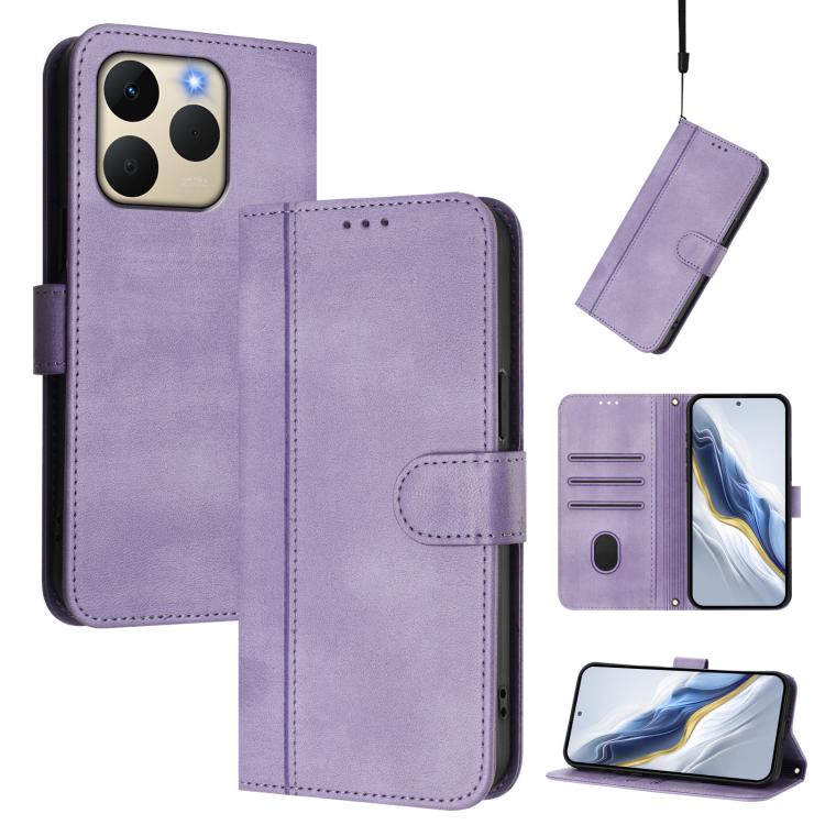 Line Splicing Buckle Retro Leather Phone Case, For Realme P4 Pro 5G, For Realme P4 5G, For Realme 15T 5G Global, For Realme 15 5G / 15 Pro 5G Global, For Realme C71 4G Global, For Realme V70 5G / C75 5G, For Realme Narzo 80 Pro / 14 Pro 5G India       ...