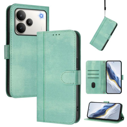 Line Splicing Buckle Retro Leather Phone Case, For Realme P4 Pro 5G, For Realme P4 5G, For Realme 15T 5G Global, For Realme 15 5G / 15 Pro 5G Global, For Realme C71 4G Global, For Realme V70 5G / C75 5G, For Realme Narzo 80 Pro / 14 Pro 5G India       ...