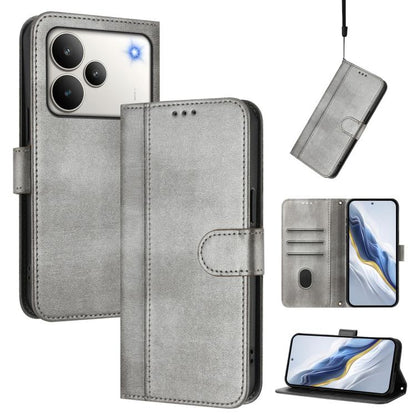 Line Splicing Buckle Retro Leather Phone Case, For Realme P4 Pro 5G, For Realme P4 5G, For Realme 15T 5G Global, For Realme 15 5G / 15 Pro 5G Global, For Realme C71 4G Global, For Realme V70 5G / C75 5G, For Realme Narzo 80 Pro / 14 Pro 5G India       ...