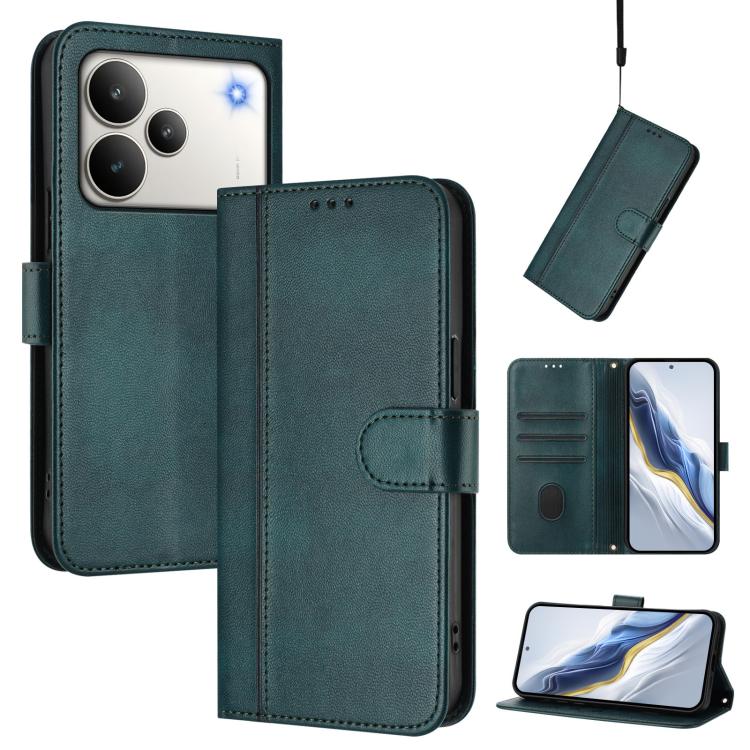 Line Splicing Buckle Retro Leather Phone Case, For Realme P4 Pro 5G, For Realme P4 5G, For Realme 15T 5G Global, For Realme 15 5G / 15 Pro 5G Global, For Realme C71 4G Global, For Realme V70 5G / C75 5G, For Realme Narzo 80 Pro / 14 Pro 5G India       ...