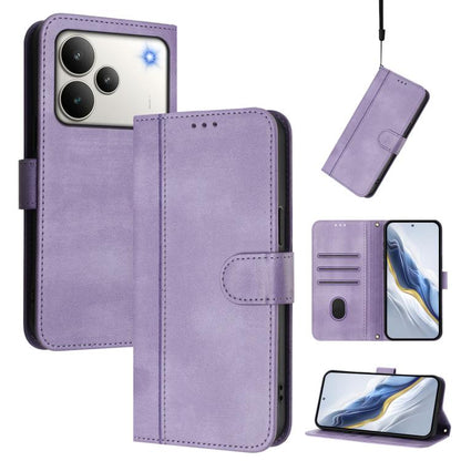 Line Splicing Buckle Retro Leather Phone Case, For Realme P4 Pro 5G, For Realme P4 5G, For Realme 15T 5G Global, For Realme 15 5G / 15 Pro 5G Global, For Realme C71 4G Global, For Realme V70 5G / C75 5G, For Realme Narzo 80 Pro / 14 Pro 5G India       ...
