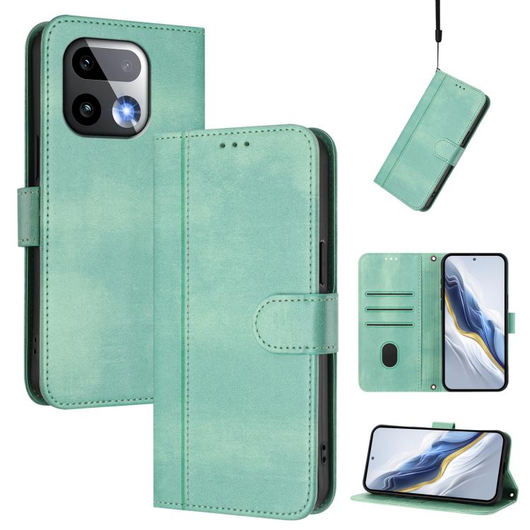 Line Splicing Buckle Retro Leather Phone Case, For Realme P4x 5G / OnePlus Nord CE6 Lite, For Realme 16T 5G Global, For Realme C100 5G, For Realme P4 Power 5G, For Realme Note 80 4G Global, For Realme C83 5G India, For Realme 16 5G Global              ...