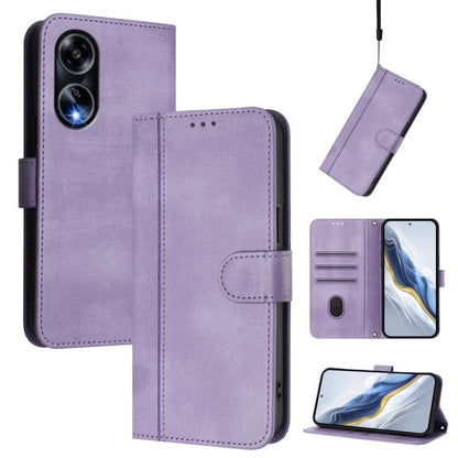 Line Splicing Buckle Retro Leather Phone Case, For OPPO Reno11 Pro 5G Global, For OPPO Find X7 Ultra, For OPPO A38 4G / A18 4G Global, For OPPO Reno9 A, For OPPO A58 4G Global, For OPPO Reno10 5G / Reno10 Pro Global, For OPPO A78 4G Global             ...