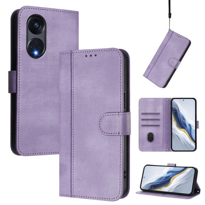 Line Splicing Buckle Retro Leather Phone Case, For OPPO Find X6 Pro 5G, For OPPO Find X6 5G, For OPPO A1 Pro 5G / Reno8 T 5G Global, For OPPO Reno8 4G / Reno7 4G Global, For OPPO A57 4G / A77 4G / A57s 4G Global, For OPPO Reno9 5G / Reno9 Pro 5G       ...