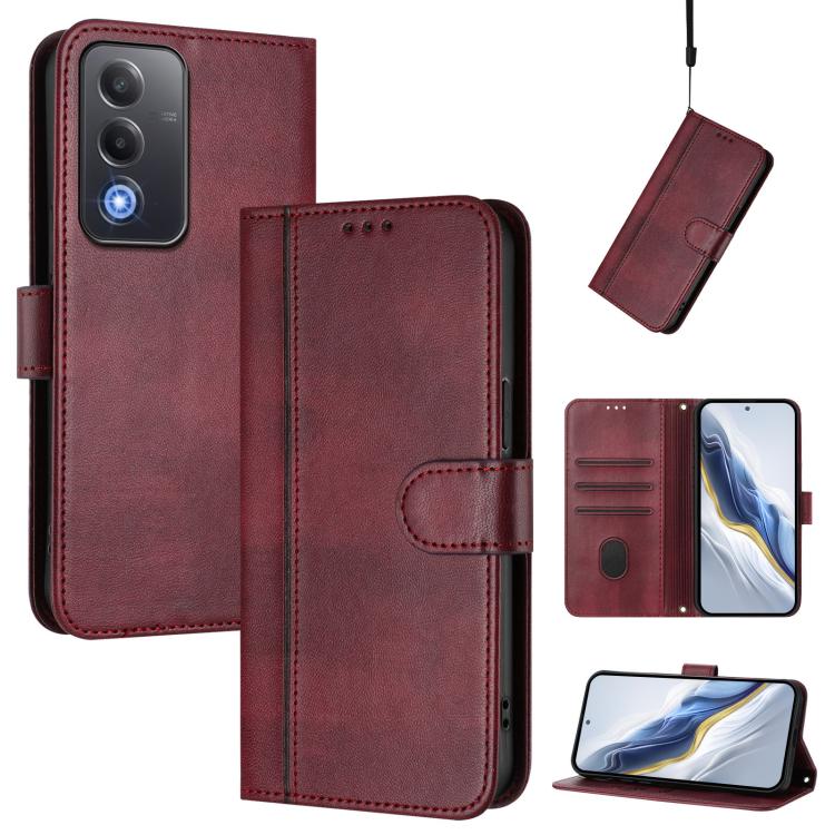 Line Splicing Buckle Retro Leather Phone Case, For OPPO Find X8 5G, For OPPO A3 Pro 5G Global / India / A80 5G EU, For OPPO Reno12 F 5G / 4G / F27 5G India, For OPPO K12x 5G Global, For OPPO Reno12 Pro 5G Global, For OPPO Reno12 5G Global              ...
