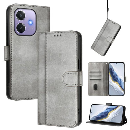 Line Splicing Buckle Retro Leather Phone Case, For OPPO A5 5G Global, For OPPO Reno14 Pro Global, For OPPO Reno14 Global, For OPPO Find X8s+ 5G, For OPPO Find X8s 5G, For OPPO Find X8 Ultra 5G, For OPPO F29 5G Global, For OPPO A5 Pro 5G Global         ...