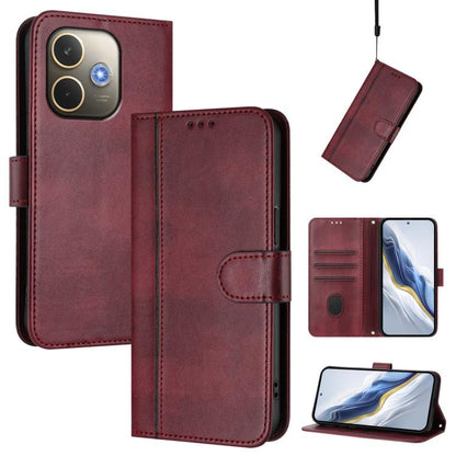 Line Splicing Buckle Retro Leather Phone Case, For OPPO A5 5G Global, For OPPO Reno14 Pro Global, For OPPO Reno14 Global, For OPPO Find X8s+ 5G, For OPPO Find X8s 5G, For OPPO Find X8 Ultra 5G, For OPPO F29 5G Global, For OPPO A5 Pro 5G Global         ...