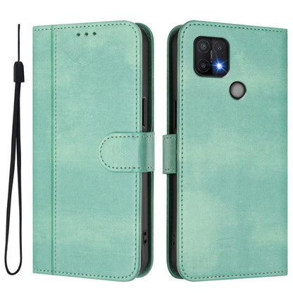 Line Splicing Buckle Retro Leather Phone Case, For OPPO A16e, For OPPO Find X5 Pro, For OPPO Find X5, For OPPO Reno7 5G Global / Find X5 Lite, For OPPO A56 5G / A55 5G / A54 4G, For OPPO A74 4G / F19 / A95 4G Global, For OPPO F19 Pro / Reno5 F         ...