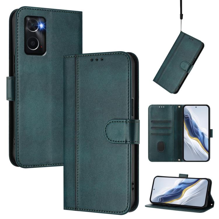 Line Splicing Buckle Retro Leather Phone Case, For OPPO Find X6 Pro 5G, For OPPO Find X6 5G, For OPPO A1 Pro 5G / Reno8 T 5G Global, For OPPO Reno8 4G / Reno7 4G Global, For OPPO A57 4G / A77 4G / A57s 4G Global, For OPPO Reno9 5G / Reno9 Pro 5G       ...