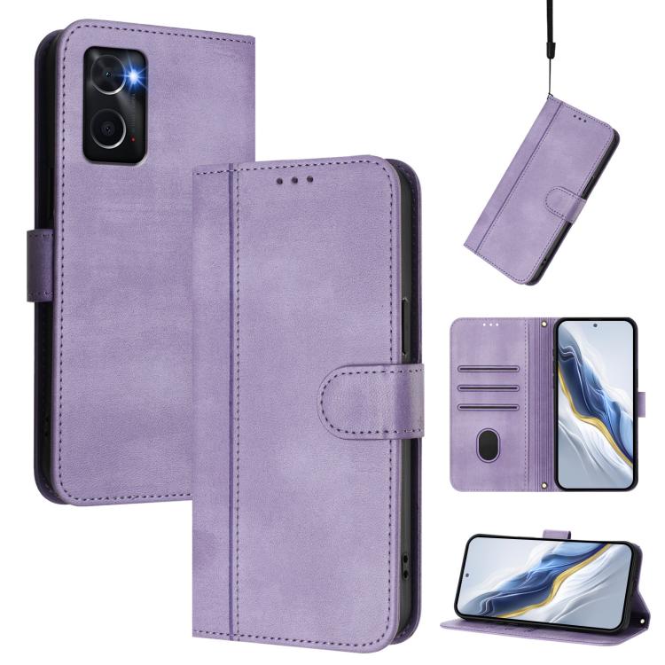 Line Splicing Buckle Retro Leather Phone Case, For OPPO Find X6 Pro 5G, For OPPO Find X6 5G, For OPPO A1 Pro 5G / Reno8 T 5G Global, For OPPO Reno8 4G / Reno7 4G Global, For OPPO A57 4G / A77 4G / A57s 4G Global, For OPPO Reno9 5G / Reno9 Pro 5G       ...