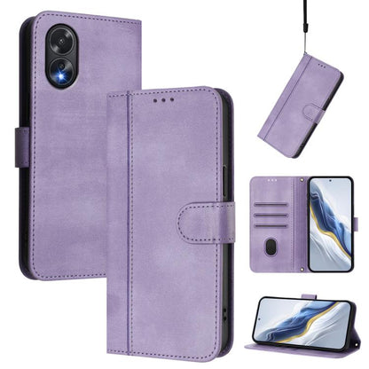 Line Splicing Buckle Retro Leather Phone Case, For OPPO Reno11 Pro 5G Global, For OPPO Find X7 Ultra, For OPPO A38 4G / A18 4G Global, For OPPO Reno9 A, For OPPO A58 4G Global, For OPPO Reno10 5G / Reno10 Pro Global, For OPPO A78 4G Global             ...