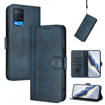 Line Splicing Buckle Retro Leather Phone Case, For OPPO A16e, For OPPO Find X5 Pro, For OPPO Find X5, For OPPO Reno7 5G Global / Find X5 Lite, For OPPO A56 5G / A55 5G / A54 4G, For OPPO A74 4G / F19 / A95 4G Global, For OPPO F19 Pro / Reno5 F         ...