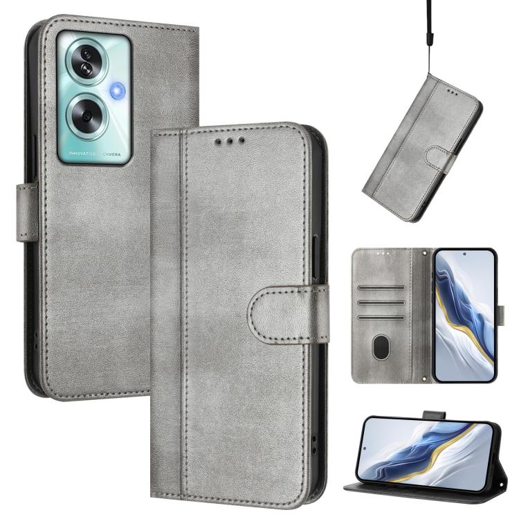 Line Splicing Buckle Retro Leather Phone Case, For OPPO A16e, For OPPO Find X5 Pro, For OPPO Find X5, For OPPO Reno7 5G Global / Find X5 Lite, For OPPO A56 5G / A55 5G / A54 4G, For OPPO A74 4G / F19 / A95 4G Global, For OPPO F19 Pro / Reno5 F         ...