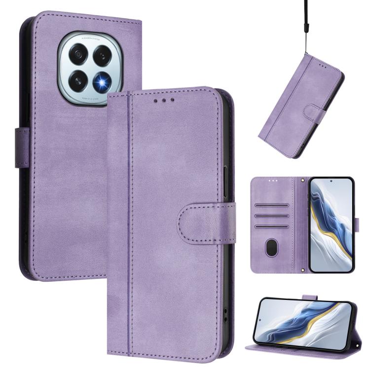 Line Splicing Buckle Retro Leather Phone Case, For OPPO A5 5G Global, For OPPO Reno14 Pro Global, For OPPO Reno14 Global, For OPPO Find X8s+ 5G, For OPPO Find X8s 5G, For OPPO Find X8 Ultra 5G, For OPPO F29 5G Global, For OPPO A5 Pro 5G Global         ...