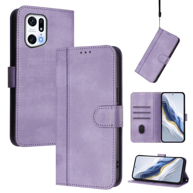 Line Splicing Buckle Retro Leather Phone Case, For OPPO A16e, For OPPO Find X5 Pro, For OPPO Find X5, For OPPO Reno7 5G Global / Find X5 Lite, For OPPO A56 5G / A55 5G / A54 4G, For OPPO A74 4G / F19 / A95 4G Global, For OPPO F19 Pro / Reno5 F         ...