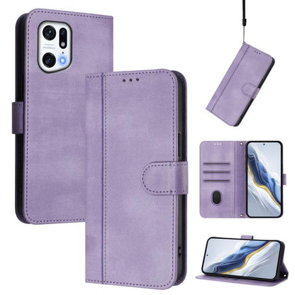 Line Splicing Buckle Retro Leather Phone Case, For OPPO A16e, For OPPO Find X5 Pro, For OPPO Find X5, For OPPO Reno7 5G Global / Find X5 Lite, For OPPO A56 5G / A55 5G / A54 4G, For OPPO A74 4G / F19 / A95 4G Global, For OPPO F19 Pro / Reno5 F         ...