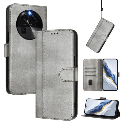 Line Splicing Buckle Retro Leather Phone Case, For OPPO Find X6 Pro 5G, For OPPO Find X6 5G, For OPPO A1 Pro 5G / Reno8 T 5G Global, For OPPO Reno8 4G / Reno7 4G Global, For OPPO A57 4G / A77 4G / A57s 4G Global, For OPPO Reno9 5G / Reno9 Pro 5G       ...