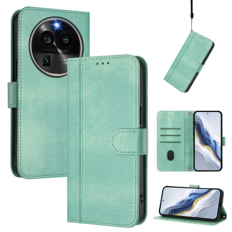 Line Splicing Buckle Retro Leather Phone Case, For OPPO Find X6 Pro 5G, For OPPO Find X6 5G, For OPPO A1 Pro 5G / Reno8 T 5G Global, For OPPO Reno8 4G / Reno7 4G Global, For OPPO A57 4G / A77 4G / A57s 4G Global, For OPPO Reno9 5G / Reno9 Pro 5G       ...