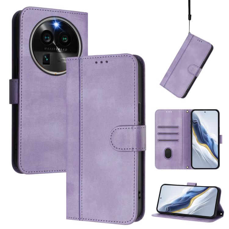 Line Splicing Buckle Retro Leather Phone Case, For OPPO Find X6 Pro 5G, For OPPO Find X6 5G, For OPPO A1 Pro 5G / Reno8 T 5G Global, For OPPO Reno8 4G / Reno7 4G Global, For OPPO A57 4G / A77 4G / A57s 4G Global, For OPPO Reno9 5G / Reno9 Pro 5G       ...
