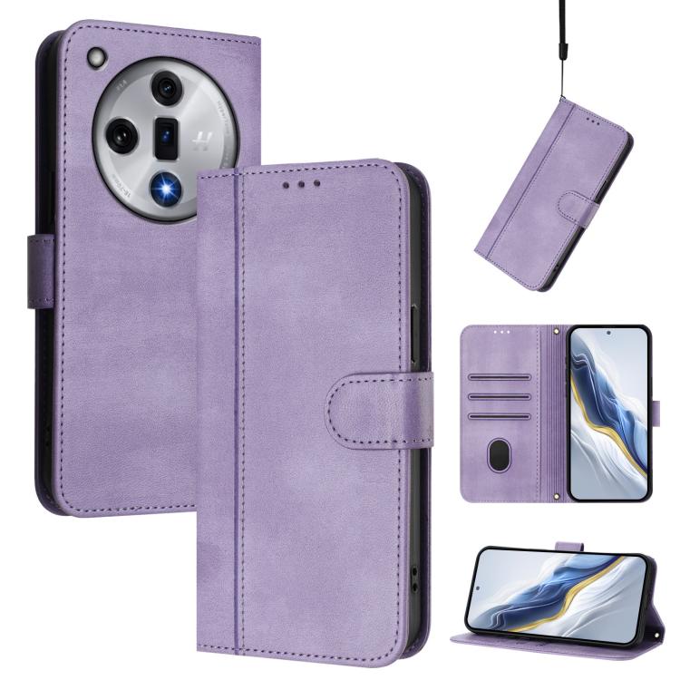 Line Splicing Buckle Retro Leather Phone Case, For OPPO Find X8 5G, For OPPO A3 Pro 5G Global / India / A80 5G EU, For OPPO Reno12 F 5G / 4G / F27 5G India, For OPPO K12x 5G Global, For OPPO Reno12 Pro 5G Global, For OPPO Reno12 5G Global              ...