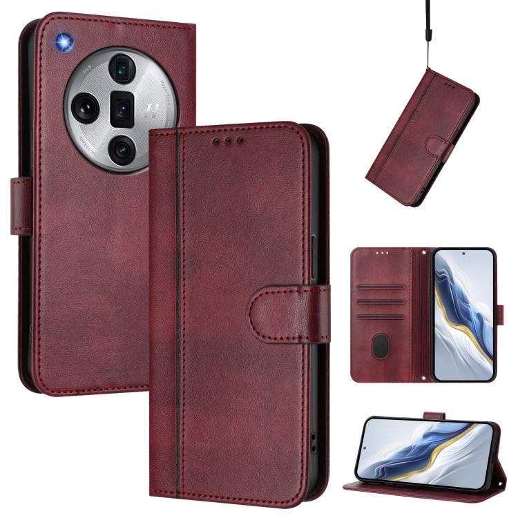 Line Splicing Buckle Retro Leather Phone Case, For OPPO Reno11 Pro 5G Global, For OPPO Find X7 Ultra, For OPPO A38 4G / A18 4G Global, For OPPO Reno9 A, For OPPO A58 4G Global, For OPPO Reno10 5G / Reno10 Pro Global, For OPPO A78 4G Global             ...