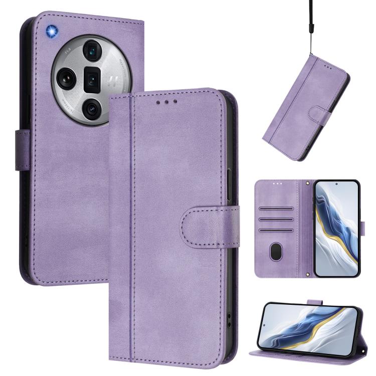 Line Splicing Buckle Retro Leather Phone Case, For OPPO Reno11 Pro 5G Global, For OPPO Find X7 Ultra, For OPPO A38 4G / A18 4G Global, For OPPO Reno9 A, For OPPO A58 4G Global, For OPPO Reno10 5G / Reno10 Pro Global, For OPPO A78 4G Global             ...