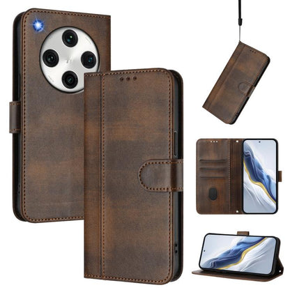 Line Splicing Buckle Retro Leather Phone Case, For OPPO Reno11 Pro 5G Global, For OPPO Find X7 Ultra, For OPPO A38 4G / A18 4G Global, For OPPO Reno9 A, For OPPO A58 4G Global, For OPPO Reno10 5G / Reno10 Pro Global, For OPPO A78 4G Global             ...