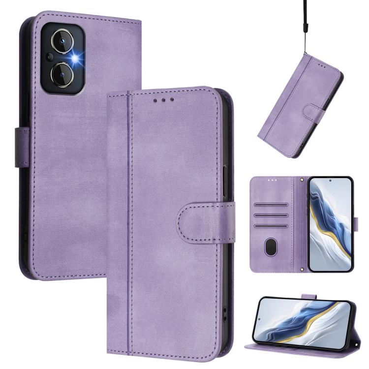 Line Splicing Buckle Retro Leather Phone Case, For OPPO Find X6 Pro 5G, For OPPO Find X6 5G, For OPPO A1 Pro 5G / Reno8 T 5G Global, For OPPO Reno8 4G / Reno7 4G Global, For OPPO A57 4G / A77 4G / A57s 4G Global, For OPPO Reno9 5G / Reno9 Pro 5G       ...