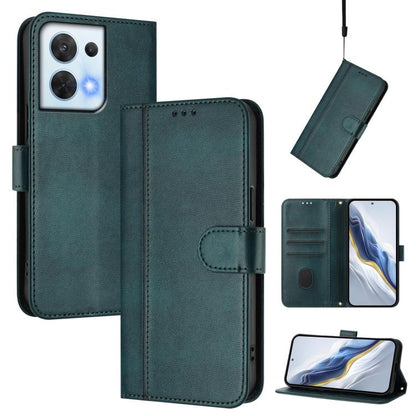 Line Splicing Buckle Retro Leather Phone Case, For OPPO Find X6 Pro 5G, For OPPO Find X6 5G, For OPPO A1 Pro 5G / Reno8 T 5G Global, For OPPO Reno8 4G / Reno7 4G Global, For OPPO A57 4G / A77 4G / A57s 4G Global, For OPPO Reno9 5G / Reno9 Pro 5G       ...