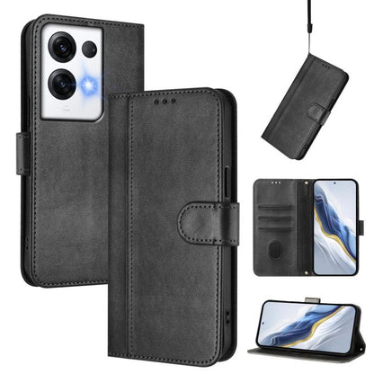 Line Splicing Buckle Retro Leather Phone Case, For OPPO Find X6 Pro 5G, For OPPO Find X6 5G, For OPPO A1 Pro 5G / Reno8 T 5G Global, For OPPO Reno8 4G / Reno7 4G Global, For OPPO A57 4G / A77 4G / A57s 4G Global, For OPPO Reno9 5G / Reno9 Pro 5G       ...
