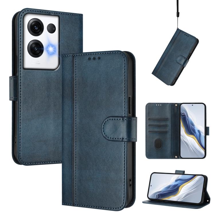 Line Splicing Buckle Retro Leather Phone Case, For OPPO Find X6 Pro 5G, For OPPO Find X6 5G, For OPPO A1 Pro 5G / Reno8 T 5G Global, For OPPO Reno8 4G / Reno7 4G Global, For OPPO A57 4G / A77 4G / A57s 4G Global, For OPPO Reno9 5G / Reno9 Pro 5G       ...