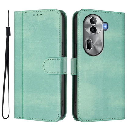 Line Splicing Buckle Retro Leather Phone Case, For OPPO Reno11 Pro 5G Global, For OPPO Find X7 Ultra, For OPPO A38 4G / A18 4G Global, For OPPO Reno9 A, For OPPO A58 4G Global, For OPPO Reno10 5G / Reno10 Pro Global, For OPPO A78 4G Global             ...