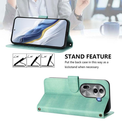Line Splicing Buckle Retro Leather Phone Case, For OPPO Reno11 Pro 5G Global, For OPPO Find X7 Ultra, For OPPO A38 4G / A18 4G Global, For OPPO Reno9 A, For OPPO A58 4G Global, For OPPO Reno10 5G / Reno10 Pro Global, For OPPO A78 4G Global             ...
