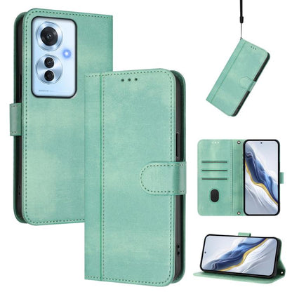 Line Splicing Buckle Retro Leather Phone Case, For OPPO Find X8 5G, For OPPO A3 Pro 5G Global / India / A80 5G EU, For OPPO Reno12 F 5G / 4G / F27 5G India, For OPPO K12x 5G Global, For OPPO Reno12 Pro 5G Global, For OPPO Reno12 5G Global              ...