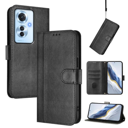 Line Splicing Buckle Retro Leather Phone Case, For OPPO Find X8 5G, For OPPO A3 Pro 5G Global / India / A80 5G EU, For OPPO Reno12 F 5G / 4G / F27 5G India, For OPPO K12x 5G Global, For OPPO Reno12 Pro 5G Global, For OPPO Reno12 5G Global              ...