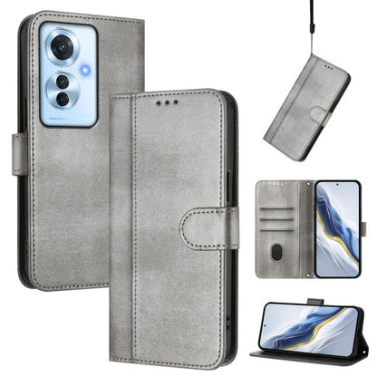 Line Splicing Buckle Retro Leather Phone Case, For OPPO Find X8 5G, For OPPO A3 Pro 5G Global / India / A80 5G EU, For OPPO Reno12 F 5G / 4G / F27 5G India, For OPPO K12x 5G Global, For OPPO Reno12 Pro 5G Global, For OPPO Reno12 5G Global              ...