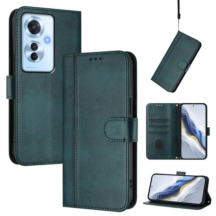 Line Splicing Buckle Retro Leather Phone Case, For OPPO Find X8 5G, For OPPO A3 Pro 5G Global / India / A80 5G EU, For OPPO Reno12 F 5G / 4G / F27 5G India, For OPPO K12x 5G Global, For OPPO Reno12 Pro 5G Global, For OPPO Reno12 5G Global              ...