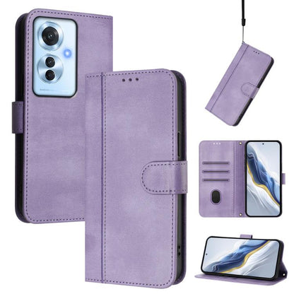 Line Splicing Buckle Retro Leather Phone Case, For OPPO Find X8 5G, For OPPO A3 Pro 5G Global / India / A80 5G EU, For OPPO Reno12 F 5G / 4G / F27 5G India, For OPPO K12x 5G Global, For OPPO Reno12 Pro 5G Global, For OPPO Reno12 5G Global              ...