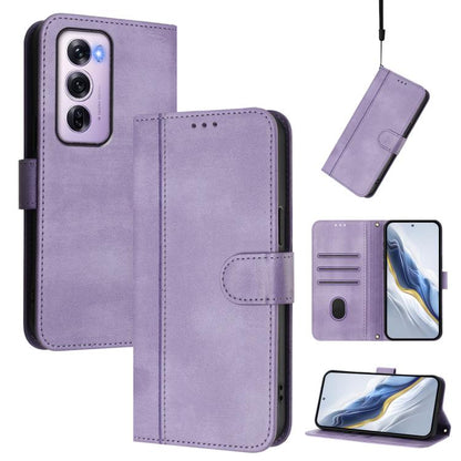 Line Splicing Buckle Retro Leather Phone Case, For OPPO Find X8 5G, For OPPO A3 Pro 5G Global / India / A80 5G EU, For OPPO Reno12 F 5G / 4G / F27 5G India, For OPPO K12x 5G Global, For OPPO Reno12 Pro 5G Global, For OPPO Reno12 5G Global              ...